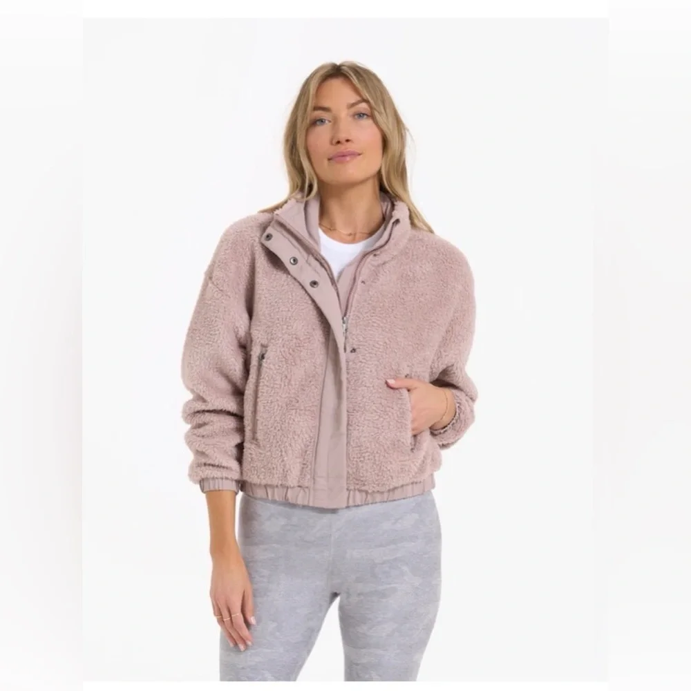 Vuori Cozy Sherpa Jacket, Light Pink (Umber), XXS, Good Condition! - Picture 2 of 8